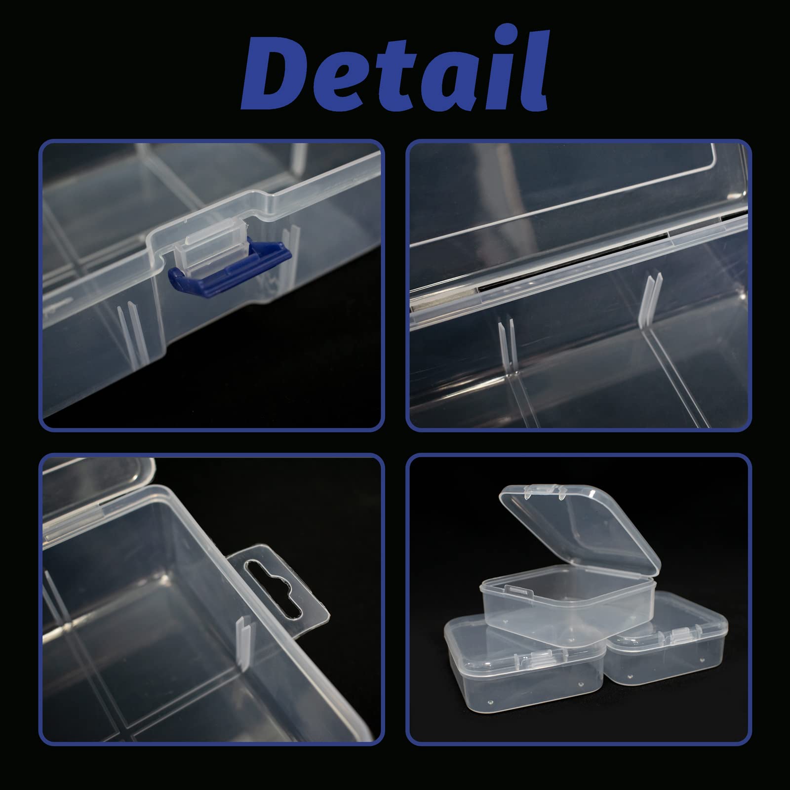 Amazon.co.jp: 14+1パック プラスチック収納ボックス クリア